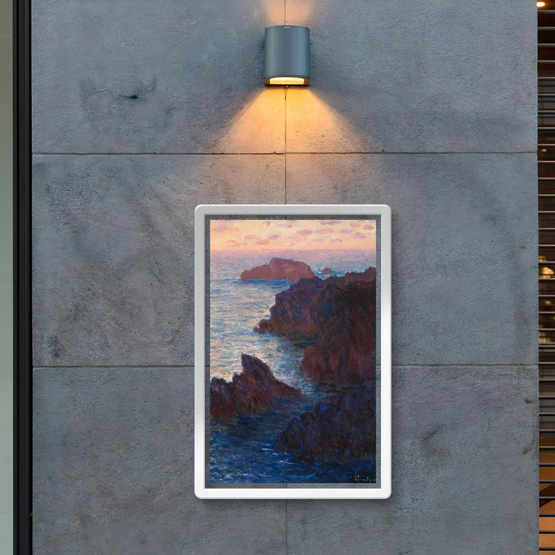 Rocks at Belle-Île by Claude Monet poster 2