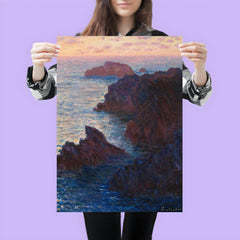 Rocks at Belle-Île by Claude Monet poster 3
