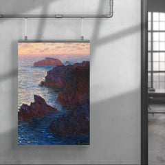 Rocks at Belle-Île by Claude Monet poster 4
