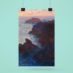 Rocks at Belle-Île by Claude Monet poster 6