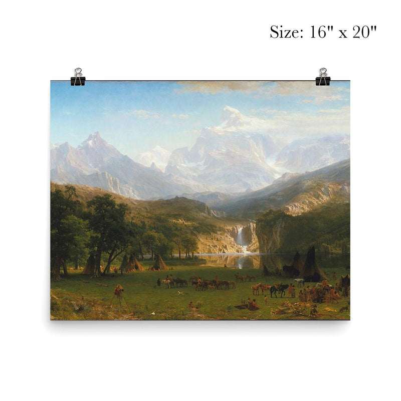 Rocky Mountains by Albert Bierstadt poster 2