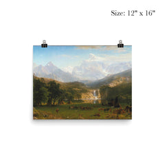 Rocky Mountains by Albert Bierstadt poster 3
