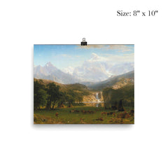 Rocky Mountains by Albert Bierstadt poster 4