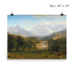 Rocky Mountains by Albert Bierstadt poster 5