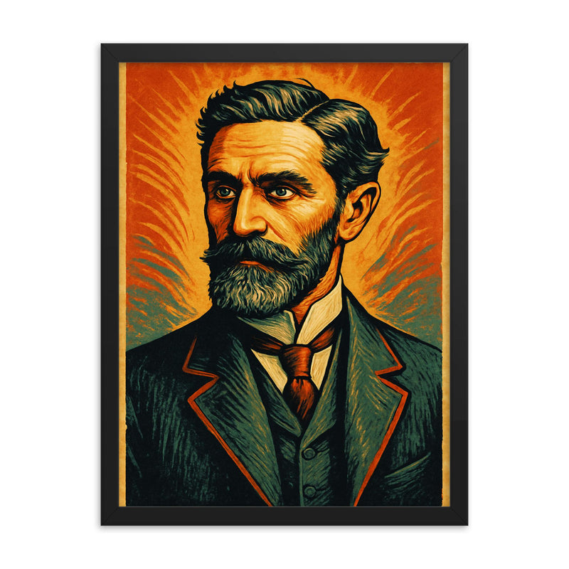 Roger Casement framed print on a plain backdrop in size 18