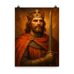 Roger II of Sicily poster on a plain backdrop in size 8"x10".