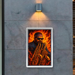 Roland Kirk with multiple horns blaze poster 2