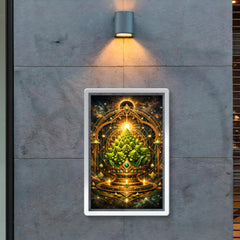 Romanesco broccoli as sacred geometry reliquary poster 2