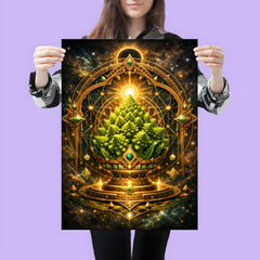 Romanesco broccoli as sacred geometry reliquary poster 3