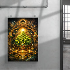Romanesco broccoli as sacred geometry reliquary poster 4