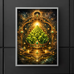 Romanesco broccoli as sacred geometry reliquary poster 5