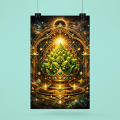 Romanesco broccoli as sacred geometry reliquary poster 6