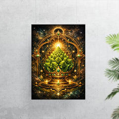 Romanesco broccoli as sacred geometry reliquary poster 7