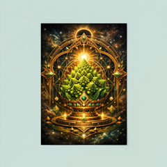 Romanesco broccoli as sacred geometry reliquary poster 8