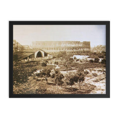 Rome Becomes the Capital of the Kingdom of Italy, 1871 framed print on a plain backdrop in size 18"x24".