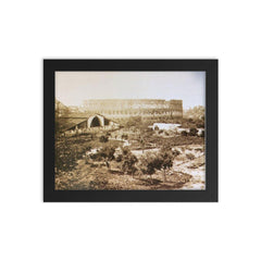 Rome Becomes the Capital of the Kingdom of Italy, 1871 framed print on a plain backdrop in size 8"x10".