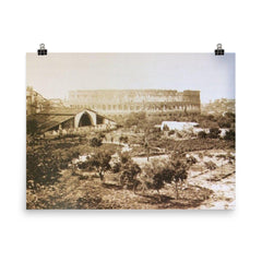 Rome Becomes the Capital of the Kingdom of Italy, 1871 poster on a plain backdrop in size 8"x10".