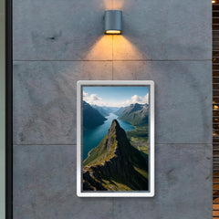 Romsdalseggen Ridge over Andalsnes Norway poster 2