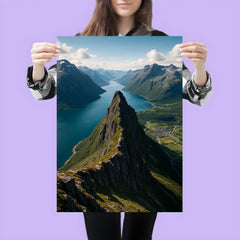Romsdalseggen Ridge over Andalsnes Norway poster 3