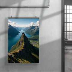 Romsdalseggen Ridge over Andalsnes Norway poster 4