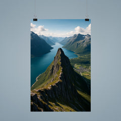 Romsdalseggen Ridge over Andalsnes Norway poster 9