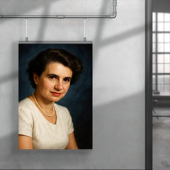 Rosalind Franklin portrait poster 4