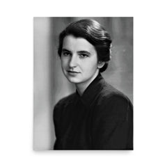 Rosalind Franklin poster on a plain backdrop in size 18"x24".