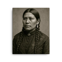 Rose Weahkee canvas print on a plain backdrop in size 16"x20".