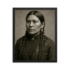 Rose Weahkee framed print on a plain backdrop in size 16"x20".