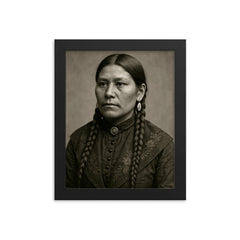 Rose Weahkee framed print on a plain backdrop in size 8"x10".