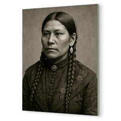 Rose Weahkee metal print mockup