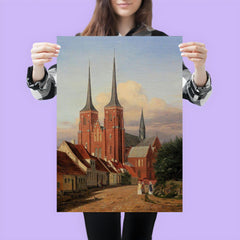 Roskilde Cathedral, Denmark, by Jørgen Roed, 1830s poster 3