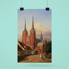 Roskilde Cathedral, Denmark, by Jørgen Roed, 1830s poster 6