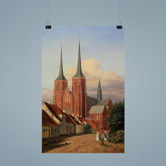 Roskilde Cathedral, Denmark, by Jørgen Roed, 1830s poster 9