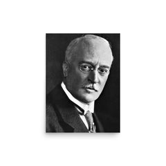 Rudolf Diesel poster on a plain backdrop in size 12"x16".