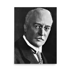 Rudolf Diesel poster on a plain backdrop in size 18"x24".