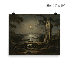 Ruins of a Gothic Church by Sebastian Pether poster 2