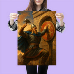 Rurikid prince Oleg nailing shield to Constantinople gate poster 3