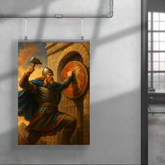 Rurikid prince Oleg nailing shield to Constantinople gate poster 4