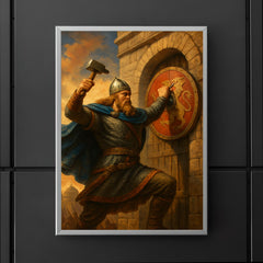 Rurikid prince Oleg nailing shield to Constantinople gate poster 5