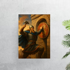 Rurikid prince Oleg nailing shield to Constantinople gate poster 7