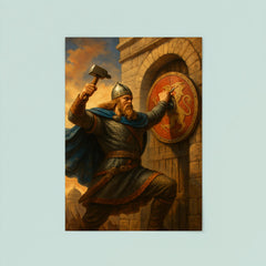 Rurikid prince Oleg nailing shield to Constantinople gate poster 8