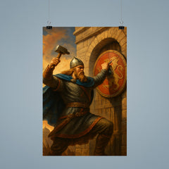 Rurikid prince Oleg nailing shield to Constantinople gate poster 9
