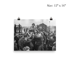 Russian Prisoners of War Lifting American Soldier After Liberation, Eselheide Germany, April 9, 1945 poster 3