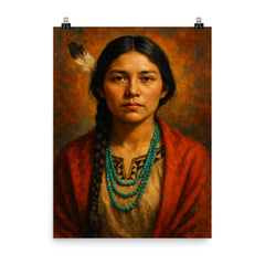 Ruth Muskrat Bronson poster on a plain backdrop in size 8"x10".