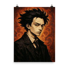 Ryunosuke Akutagawa poster on a plain backdrop in size 8"x10".