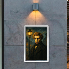Søren Kierkegaard under Copenhagen lamplight poster 2