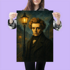 Søren Kierkegaard under Copenhagen lamplight poster 3
