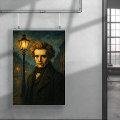 Søren Kierkegaard under Copenhagen lamplight poster 4