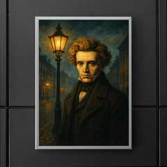 Søren Kierkegaard under Copenhagen lamplight poster 5